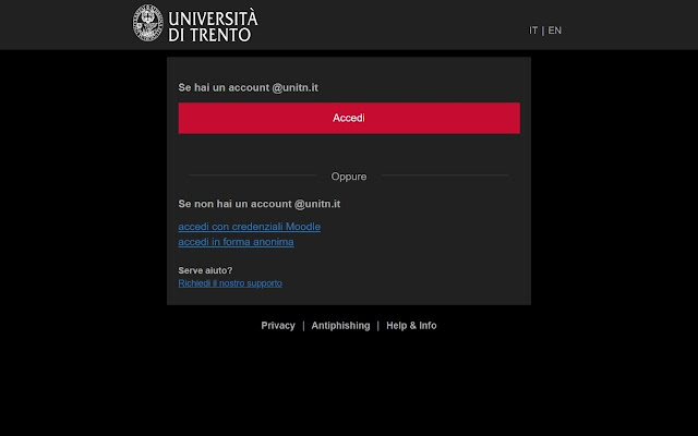 Moodle Dark Mode for UniTN  from Chrome web store to be run with OffiDocs Chromium online