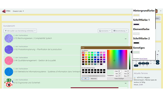 Moodle Theme  from Chrome web store to be run with OffiDocs Chromium online