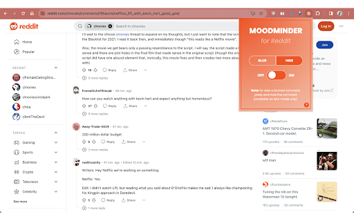MoodMinder  from Chrome web store to be run with OffiDocs Chromium online