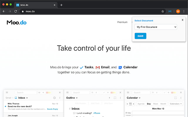 Moo.do  from Chrome web store to be run with OffiDocs Chromium online