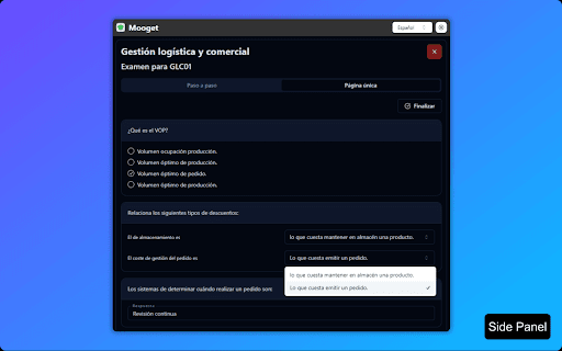 Mooget  from Chrome web store to be run with OffiDocs Chromium online