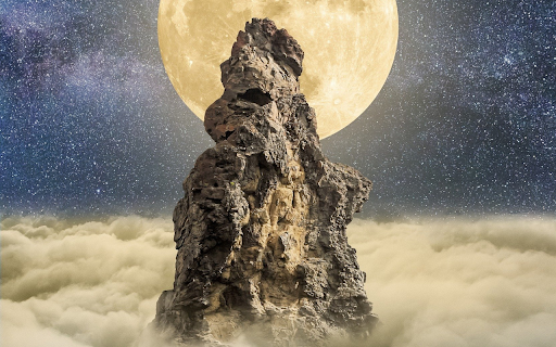 Moon and Mountain  from Chrome web store to be run with OffiDocs Chromium online
