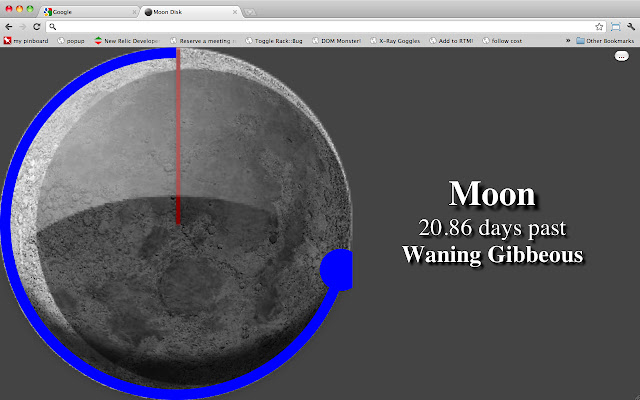 Moon Disk  from Chrome web store to be run with OffiDocs Chromium online