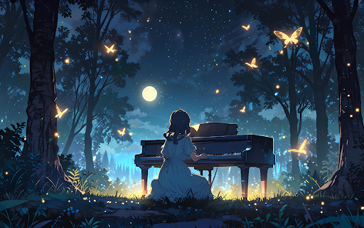 Moonlit Melody  from Chrome web store to be run with OffiDocs Chromium online