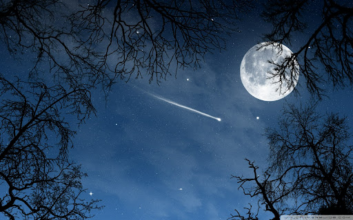 Moonlit Night and Shooting Star  from Chrome web store to be run with OffiDocs Chromium online