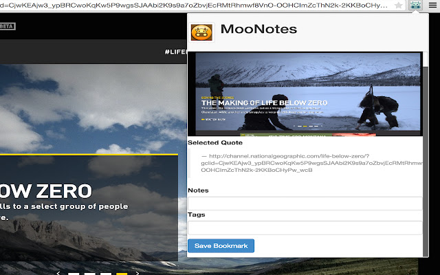 MooNotes (Social Bookmark, Screencapture)  from Chrome web store to be run with OffiDocs Chromium online