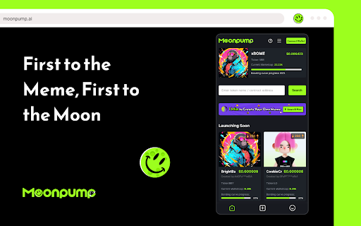 Moonpump  from Chrome web store to be run with OffiDocs Chromium online