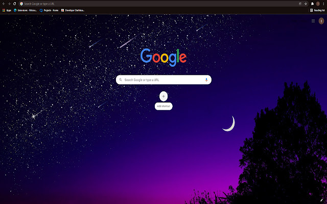 Tema Wallpaper HD Pokok Bulan daripada kedai web Chrome untuk dijalankan dengan OffiDocs Chromium dalam talian