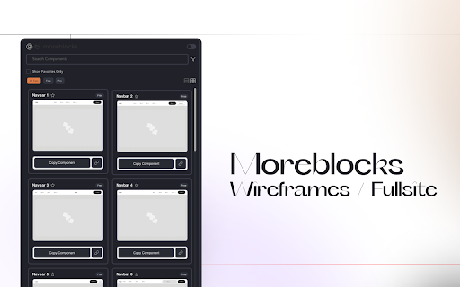 Moreblocks CSS  Components  from Chrome web store to be run with OffiDocs Chromium online