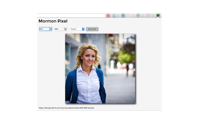 Mormon Pixel  from Chrome web store to be run with OffiDocs Chromium online