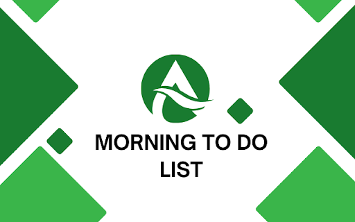 Morning To Do List  from Chrome web store to be run with OffiDocs Chromium online