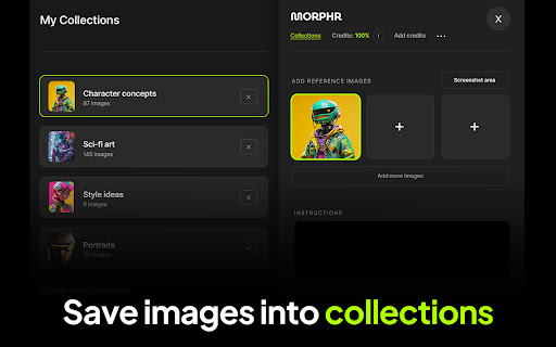 Morphr: Edit web images with text prompts  from Chrome web store to be run with OffiDocs Chromium online