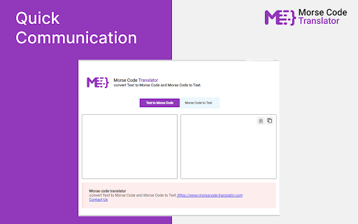 Morse Code Translator  from Chrome web store to be run with OffiDocs Chromium online