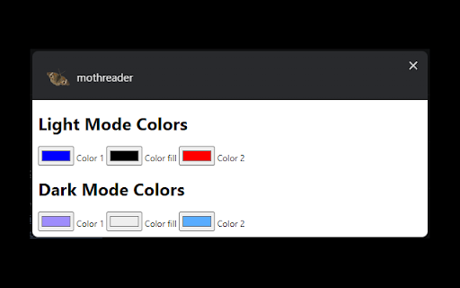 mothreader  from Chrome web store to be run with OffiDocs Chromium online