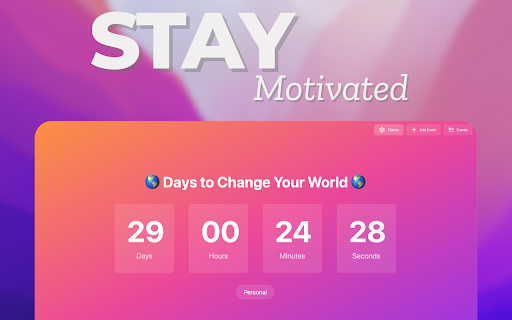 Motivation Timer  from Chrome web store to be run with OffiDocs Chromium online