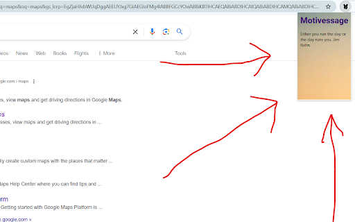 Motivessage  from Chrome web store to be run with OffiDocs Chromium online