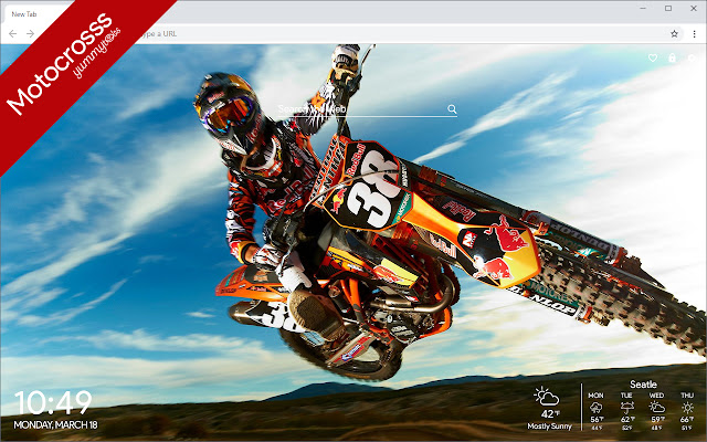 Motocross HD Wallpapers New Tab  from Chrome web store to be run with OffiDocs Chromium online