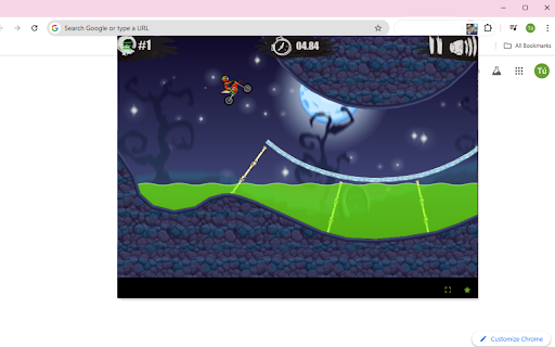 Moto X3M Spooky Land  from Chrome web store to be run with OffiDocs Chromium online