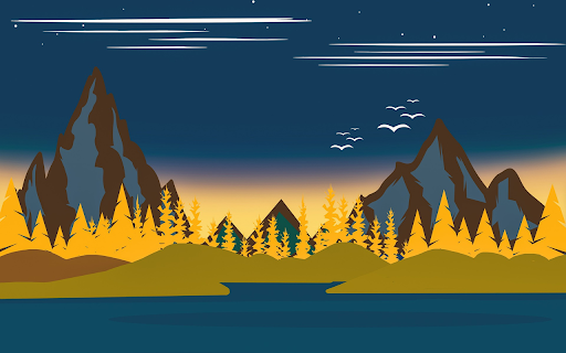 Mountain forests at night  from Chrome web store to be run with OffiDocs Chromium online