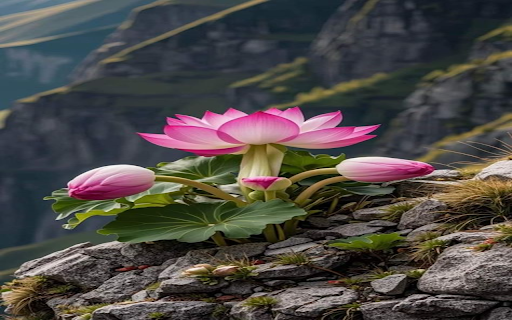 Mountain lotus wallpaper  from Chrome web store to be run with OffiDocs Chromium online