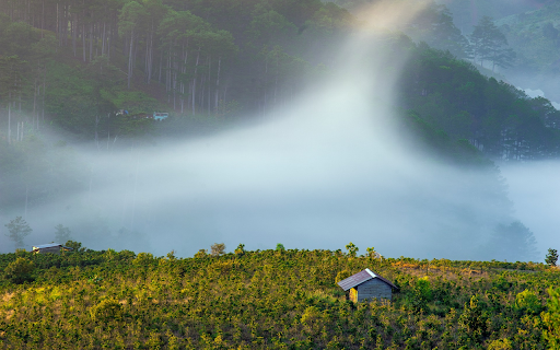 Mountains and Fog  from Chrome web store to be run with OffiDocs Chromium online