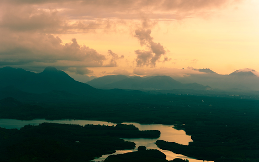 Mountains and rivers in the late afternoon  from Chrome web store to be run with OffiDocs Chromium online
