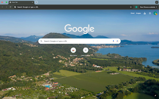 mountains and sea  from Chrome web store to be run with OffiDocs Chromium online