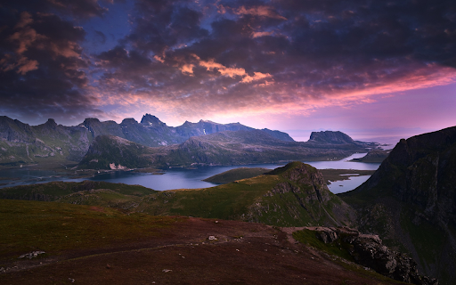 Mountains grow on the lake  from Chrome web store to be run with OffiDocs Chromium online