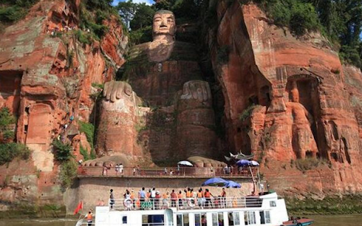 Mount Emei and Leshan Giant Buddha  from Chrome web store to be run with OffiDocs Chromium online