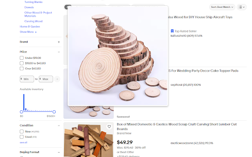 MouseHover Photo Zoom  from Chrome web store to be run with OffiDocs Chromium online