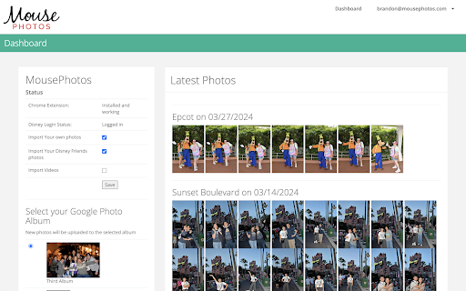 MousePhotos  from Chrome web store to be run with OffiDocs Chromium online