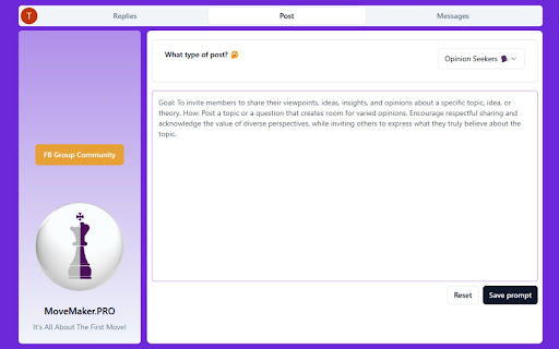 MoveMaker.  from Chrome web store to be run with OffiDocs Chromium online