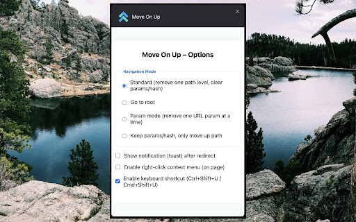 Move On Up  from Chrome web store to be run with OffiDocs Chromium online
