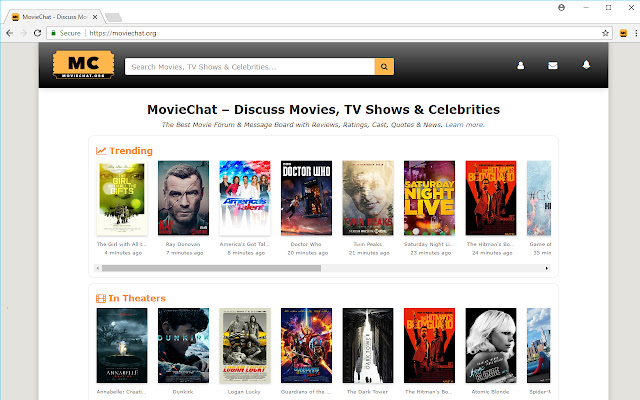MovieChat ze sklepu internetowego Chrome do uruchomienia z OffiDocs Chromium online