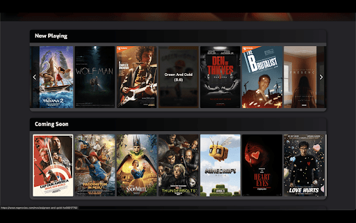 Movie Ratings Extension  from Chrome web store to be run with OffiDocs Chromium online