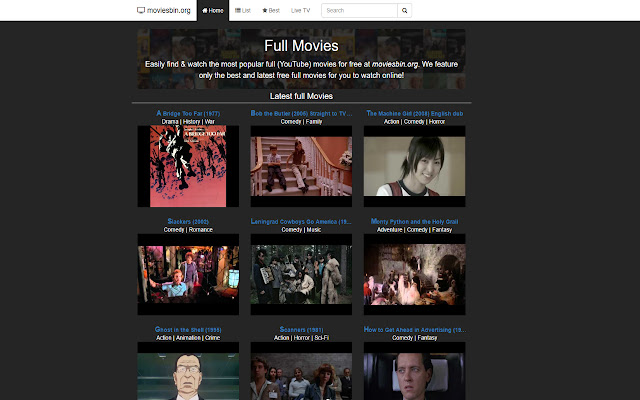 Movies  from Chrome web store to be run with OffiDocs Chromium online