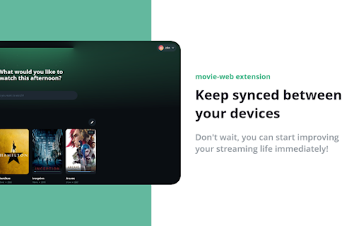 movie web remastered extension  from Chrome web store to be run with OffiDocs Chromium online