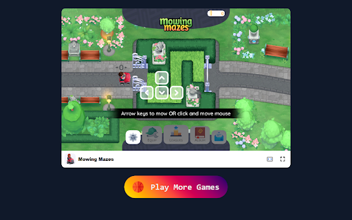 Mowing Mazes Game Master the Art of Lawn Puzzle Solving!  from Chrome web store to be run with OffiDocs Chromium online