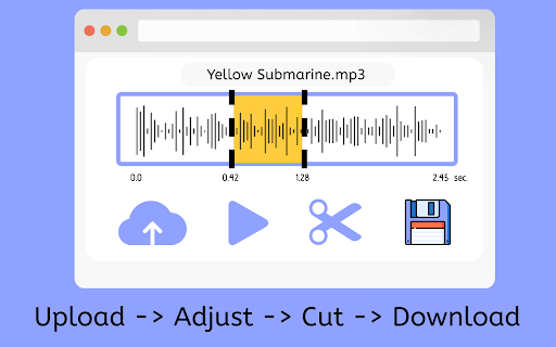 mp3 cutter  from Chrome web store to be run with OffiDocs Chromium online