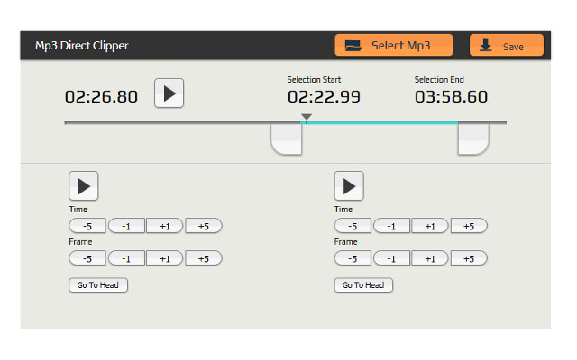 Mp3 Direct Clipper  from Chrome web store to be run with OffiDocs Chromium online
