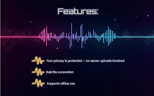 MP3 to WAV  from Chrome web store to be run with OffiDocs Chromium online