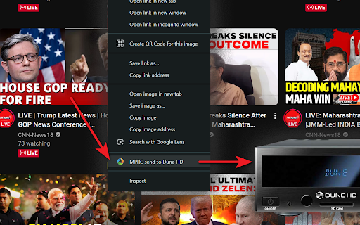 MPRC for Chrome  from Chrome web store to be run with OffiDocs Chromium online