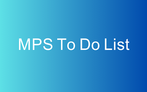 MPS To Do List  from Chrome web store to be run with OffiDocs Chromium online