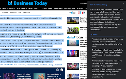 Mr. Brief  from Chrome web store to be run with OffiDocs Chromium online