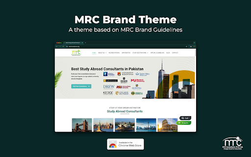 MRC Brand Theme  from Chrome web store to be run with OffiDocs Chromium online