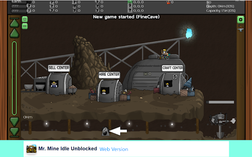 Mr. Mine Idle Unblocked  from Chrome web store to be run with OffiDocs Chromium online