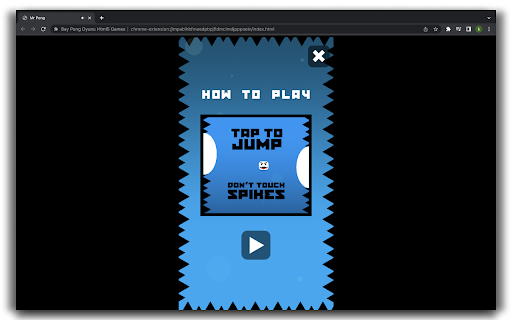 Mr.Pong Game HTML5 Game  from Chrome web store to be run with OffiDocs Chromium online