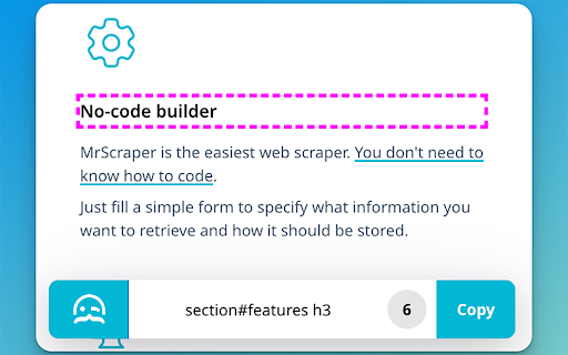 MrScraper  from Chrome web store to be run with OffiDocs Chromium online