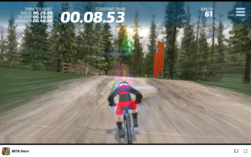 MTB Hero Game Compete in the Mountain Biking Downhill Event!  from Chrome web store to be run with OffiDocs Chromium online