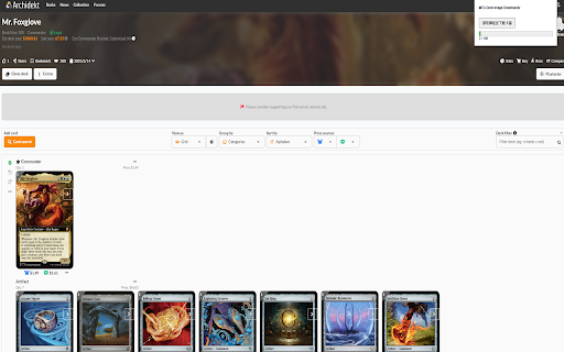 MTG Deck Image Downloader  from Chrome web store to be run with OffiDocs Chromium online
